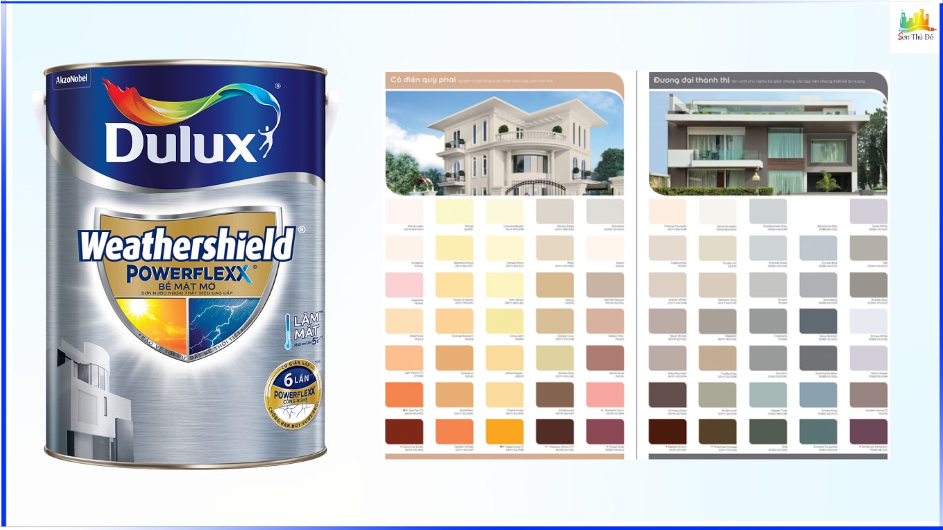 Sơn ngoài trười Dulux Weathershield Powerflexx