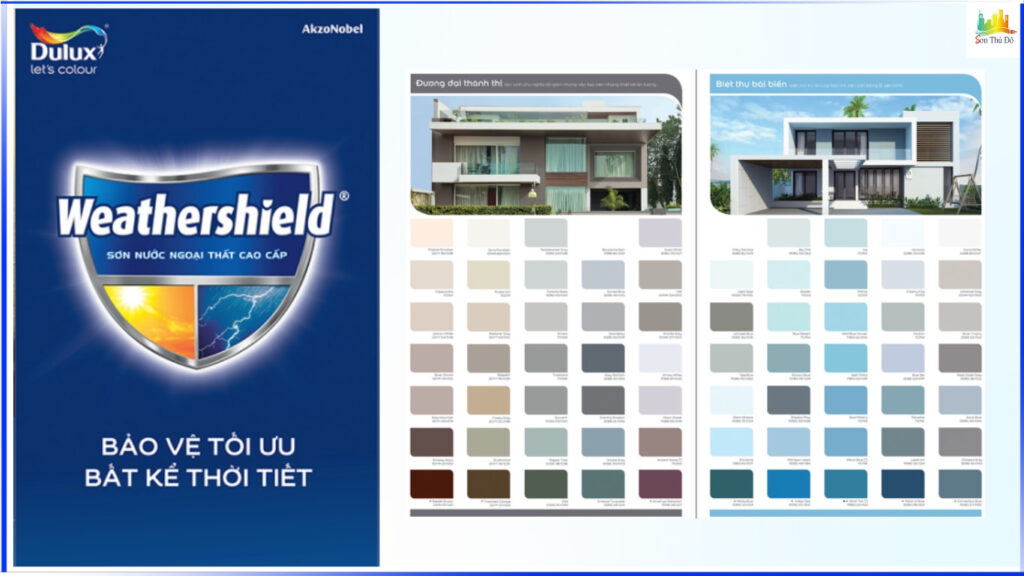 Bảng màu sơn ngoài trời Dulux Weathershield