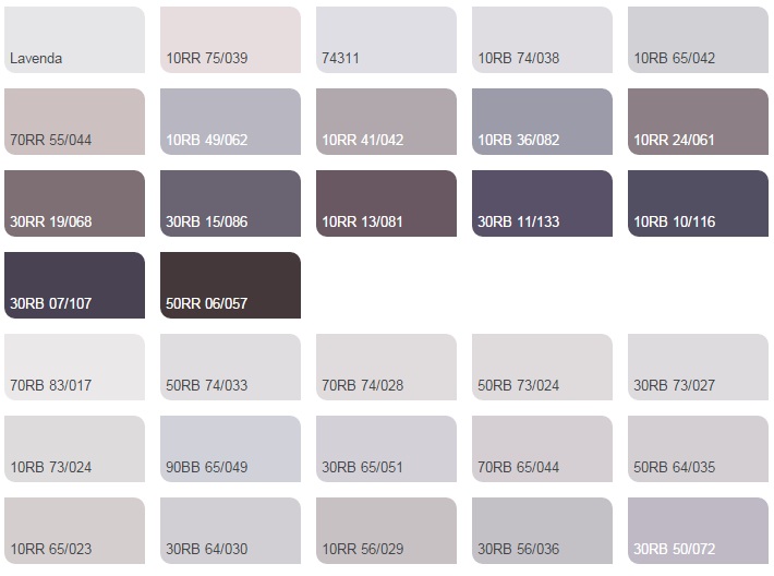 Các màu tím violet nhạt 1 - Bảng màu sơn Dulux| Quạt màu sơn Dulux
