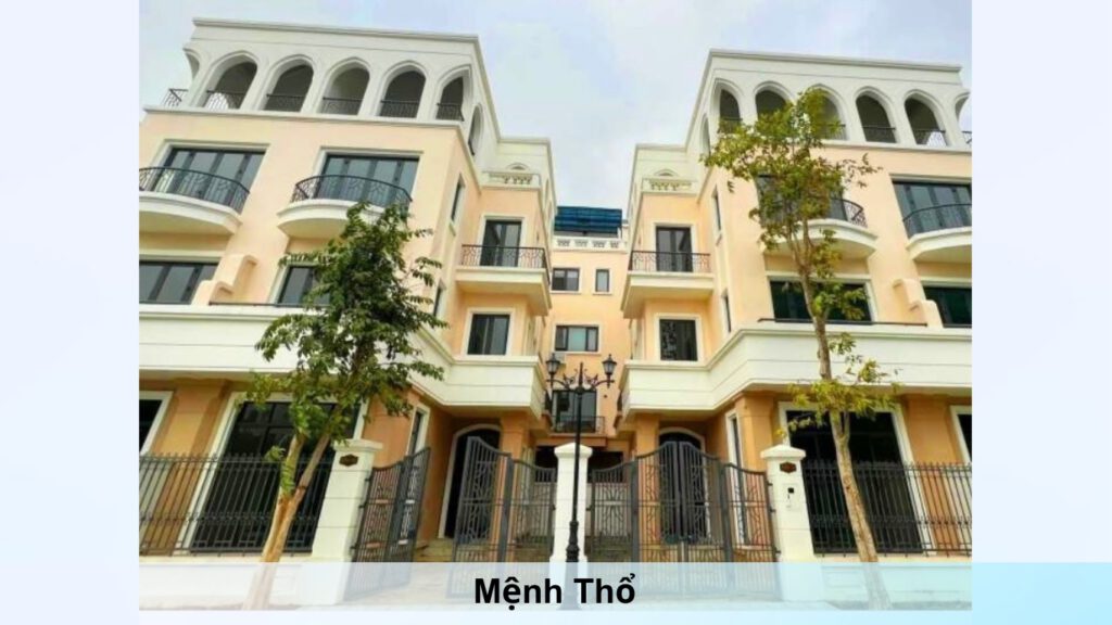 Sơn ngoại thất màu be phù hợp với mệnh Thổ